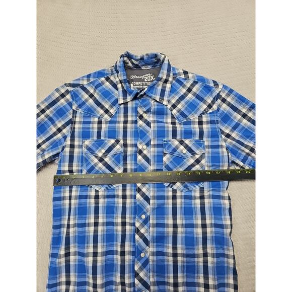 Wrangler Shirt Mens Small Pearl Snap Western 20x Competition Advanced Comfort - Picture 3 of 7